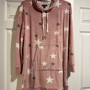 Simply Vera Vera Wang Pink Star Hoodie
